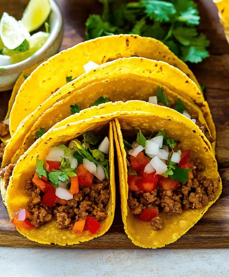 Crispy Ground Beef Tacos Recipe